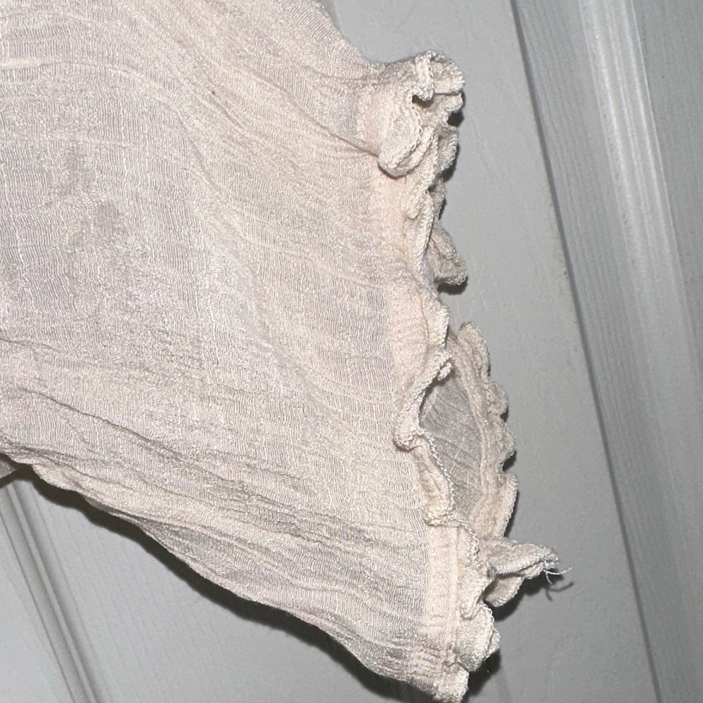 Easel Cream Ruffle Open-Front Top - Picture 4 of 6